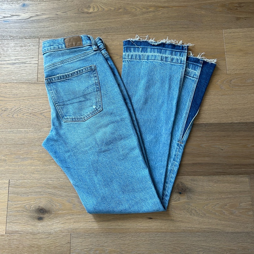 Size 4 90s low rise skinny kick flare vintage style jeans, American Eagle size 4